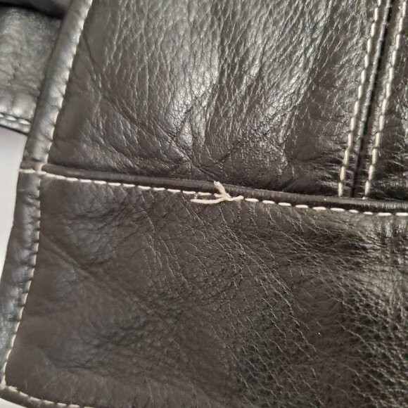 Women’s Vintage Wilsons Leather Cropped Moto Jacket Size M - Picture 8 of 9